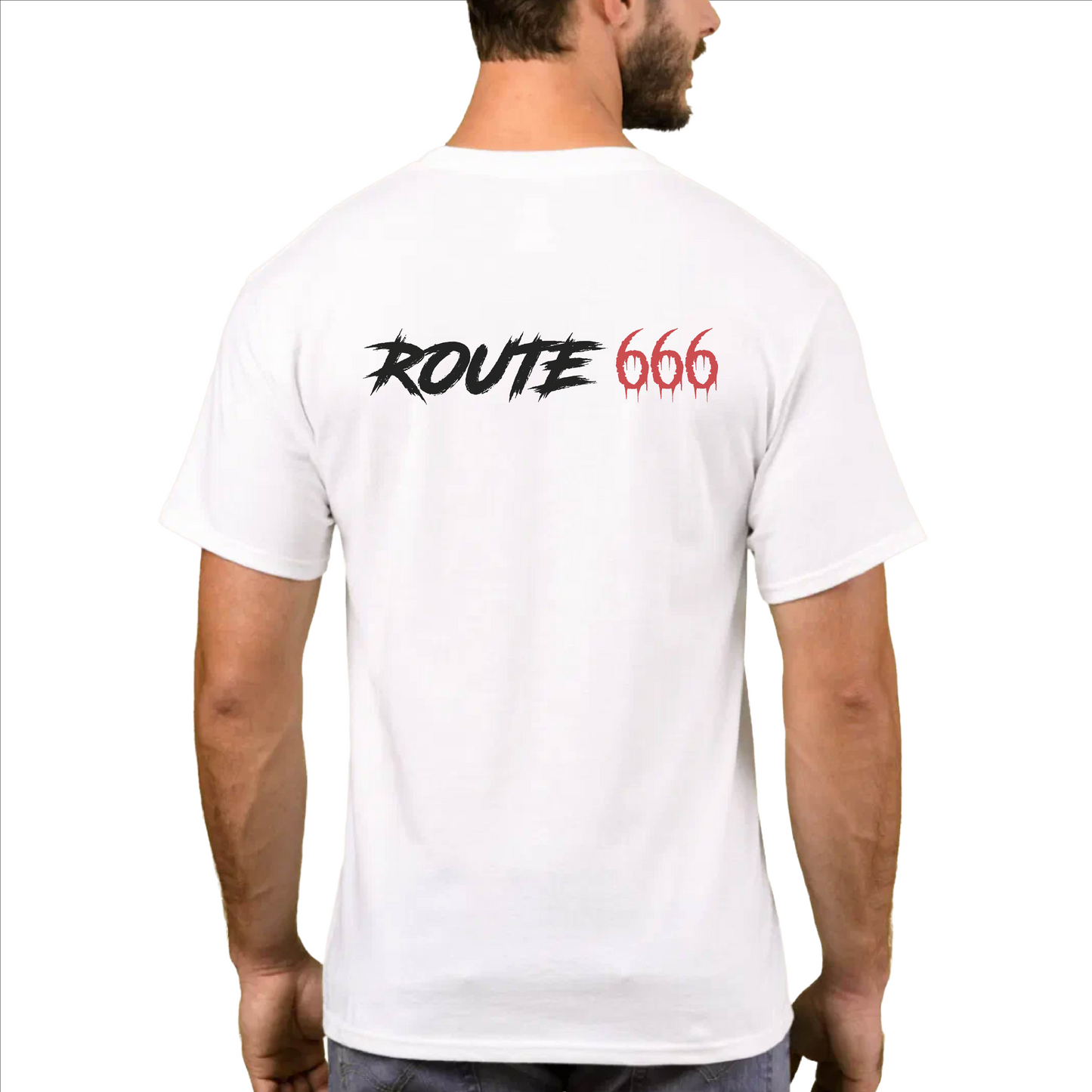 T-Shirt Blanc Brodé Rouge